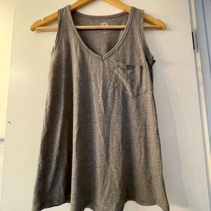 Simple cute grey tank